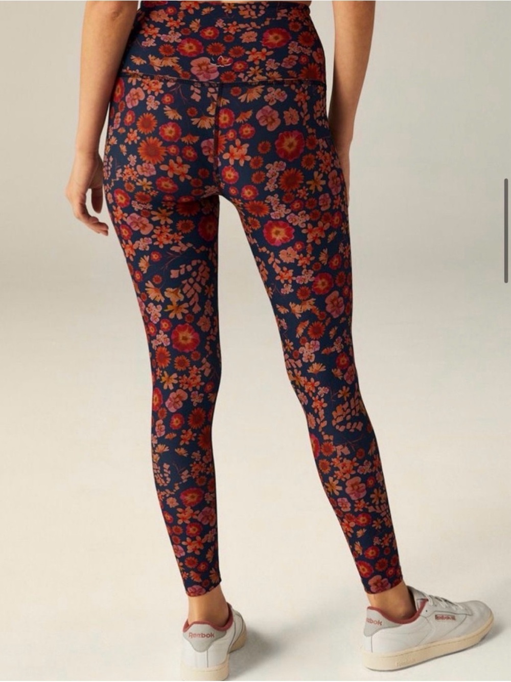Beyond Yoga Navy Floral High-Rise Leggings